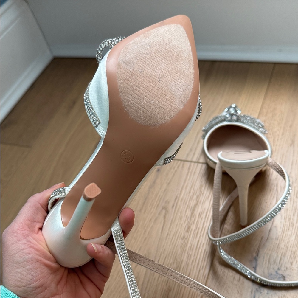 Lulu's Ivory Strappy Heels - Picture 3 of 3